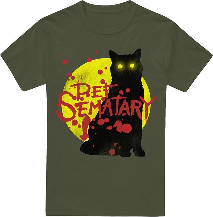 Immagine prodotto Pet Sematary Maglietta Gatto Grafico Uomo (L)