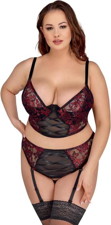 Produktbild Cottelli Collection BH Set schwarz/rot 95E/2XL (95 E)