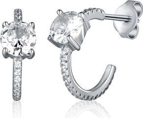 Immagine prodotto JVD - Silver hoop earrings with zircons SVLE2378XH2BI00