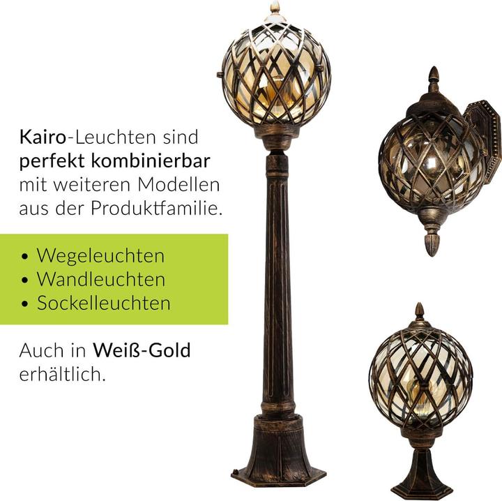 Produktbild Licht-Erlebnisse Aussenleuchte Kairo (E27, IP43)