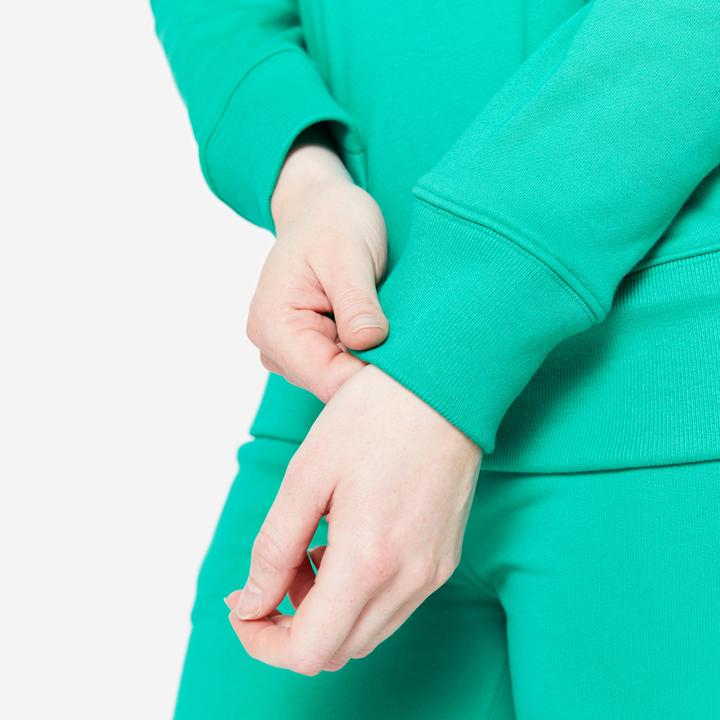 Actual product image Domyos Hoodie ladies cotton - green (S)