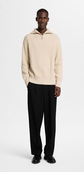 Immagine prodotto Selected Homme Maglia con mezza zip in 100% cotone (S)