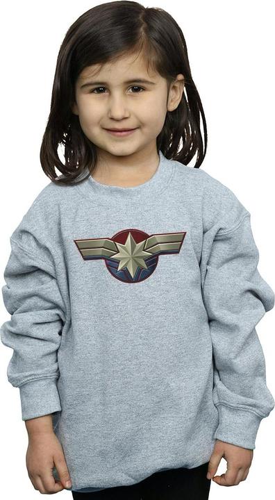 Actual product image Girls Captain Chest Emblem Sweatshirt (116)