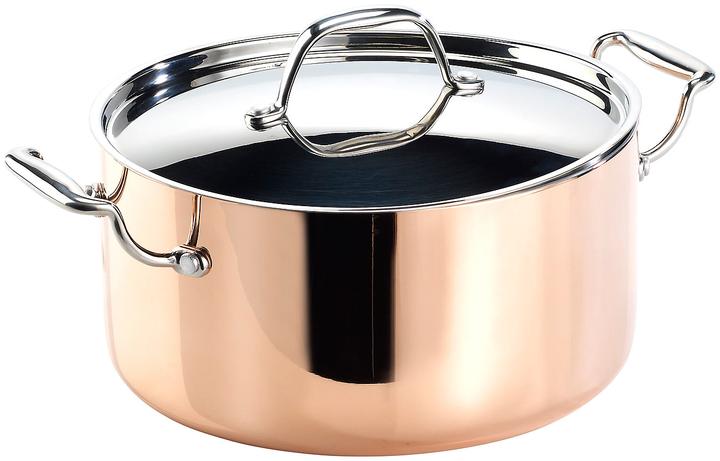 Tornwald-Schmiede Casserole en cuivre avec couvercle (24 cm, Casserole, Cuivre)