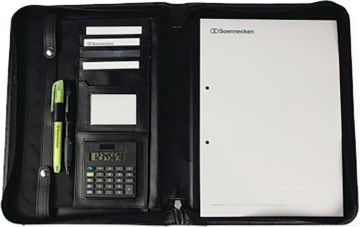 Immagine prodotto Soennecken Custodia per scrittura DÜSSELDORF Dimensioni: 34 x 27 x 4 cm (L x A x P) Materiale: similpelle (A4, 1 x)