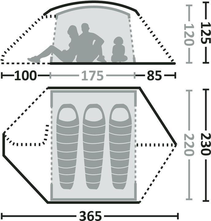 Image du produit Eureka! KeeGo 3 Tent (3.30 kg, 3 personnes)