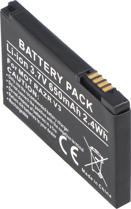 Actual product image AccuCell Motorola V3 Razr battery, PEBL, SNN5696