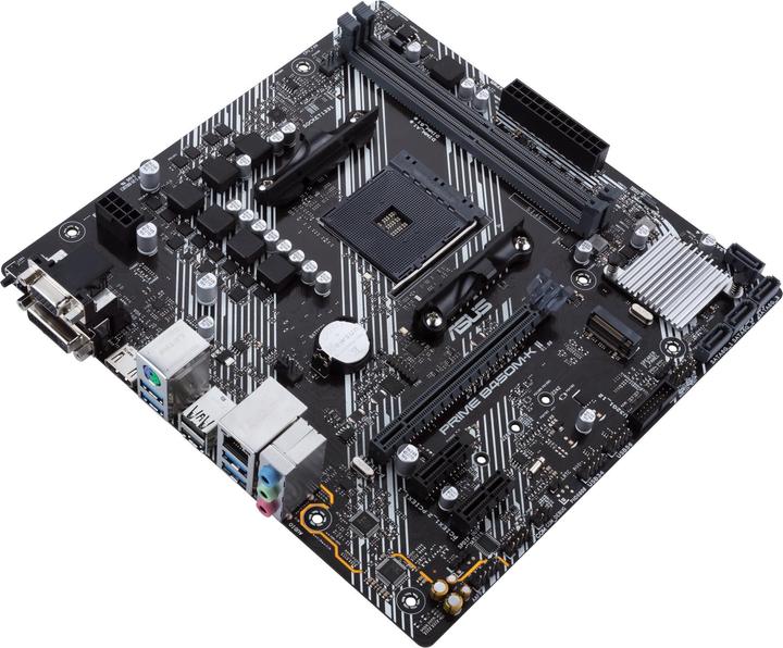 Productafbeelding ASUS PRIME B450M-K II, AMD B450 moederbord - Socket AM4 (AM4, AMD B450, mATX)