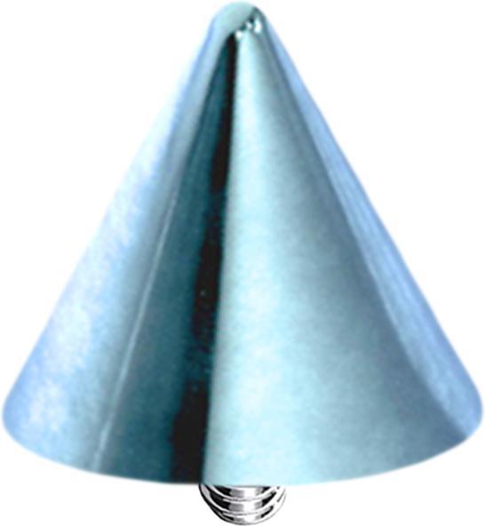 Actual product image Star Piercing Dermal Anchor Cone light blue (without brass, Surgical steel 316L)