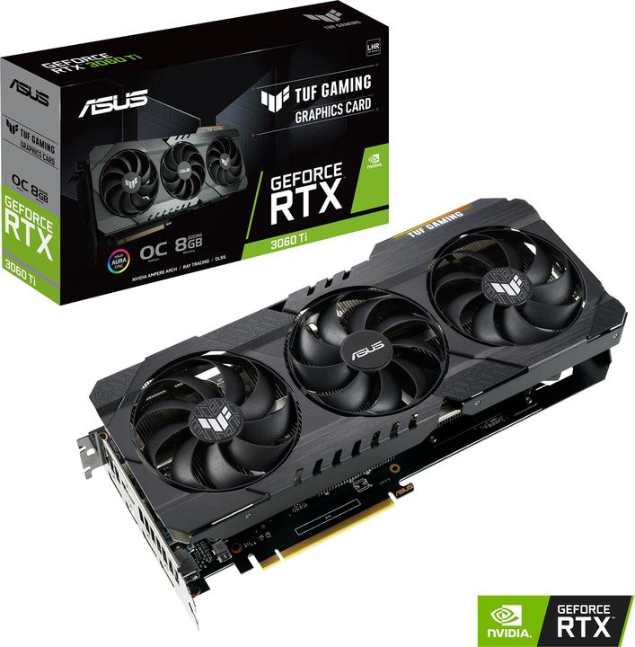 Actual product image ASUS GeForce TUF RTX 3060 Ti O8G-V2 GAMING (8 GB)
