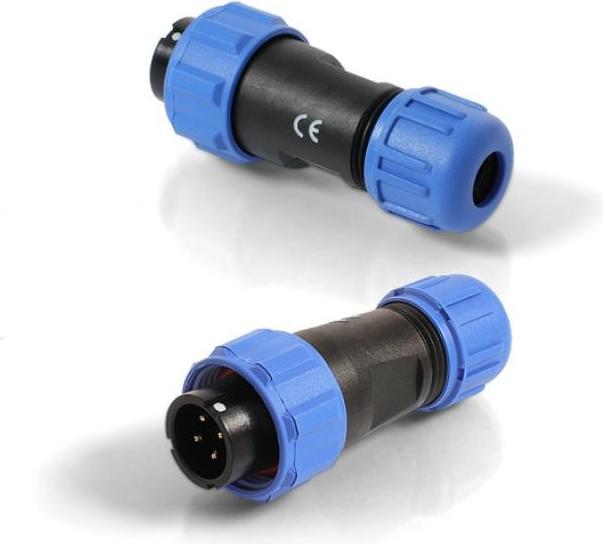 Actual product image Quwireless QPSP4 - QuPS4 - Outdoor power socket & plug - 4-pin set (pin and input/output)