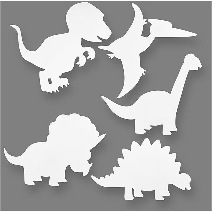 Immagine prodotto Creativ Company Dinosauri di carta da costruzione 16 pezzi, bianco (16 x)