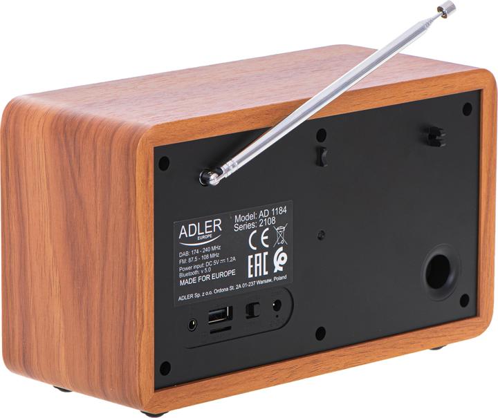 Image du produit Adler AD 1184 (FM, DAB+ DAB, AM, Bluetooth)