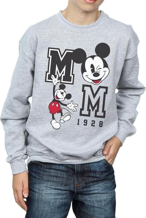 Actual product image Disney Boys Mickey Mouse Jump And Wink Sweatshirt (140, 146)
