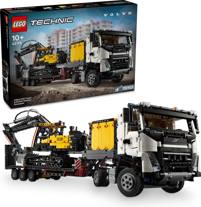 Productafbeelding LEGO 42175 Volvo FMX vrachtwagen met EC230 elektrische rupsgraafmachine (42175, LEGO Technic)