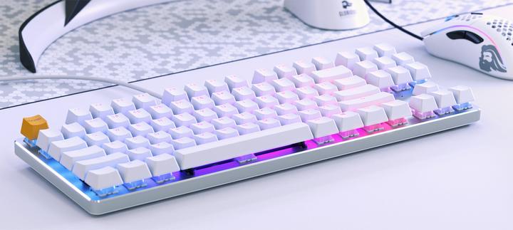 Immagine prodotto Glorious PC Gaming Race PC Gaming Race GMMK Full Size White Ice Edition - Gateron-Brown, USA-Layout (US, Cablato)