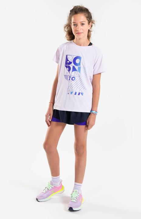 Produktbild Kiprun Laufshorts Mädchen atmungsaktiv - Dry+ 900 dunkelblau/lila (6, 7, 8)