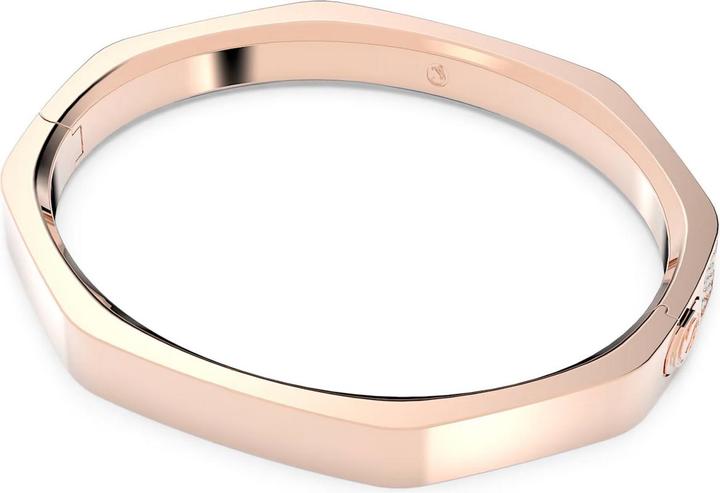 Produktbild Swarovski Dextera Armreif Achteckform Pavé Mittel Weiss Roségold (Swarovski Metall)