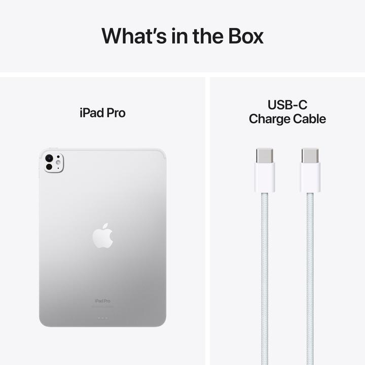 Produktbild Apple iPad Pro 2024 11 Nanotexturglass (M4) (nur WLAN, 11", 1000 GB, Silver)