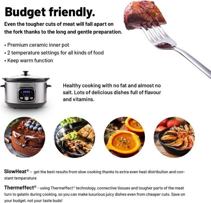 Produktbild Lauben Ryżowar Slow Cooker 3500SB