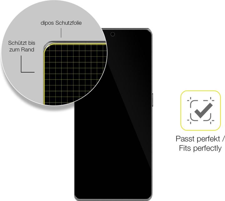 Produktbild Dipos 3D Full Cover Schutzfolie (1 Stück, Cubot X90)