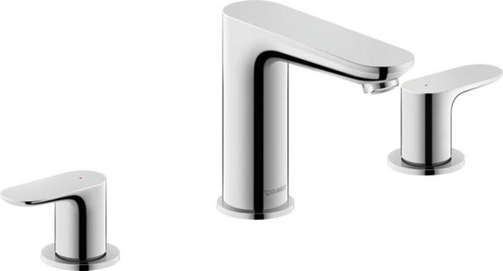 Produktbild Duravit Wave 3-Loch Waschtischarmatur, Ausladung 129 mm, mit Ablaufgarnitur, WA10600050