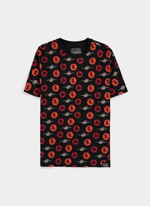 Image du produit Difuzed NARUTO SHIPPUDEN - Naruto Symbols - T-shirt Noir Homme (2XL) (XXL)
