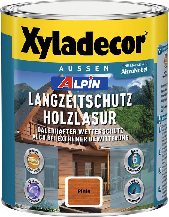 Produktbild Xyladecor Alpin Langzeitschutz Holzlasur Pinie (Pinie, 1 l)