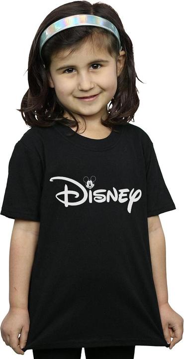Actual product image Disney Girls Mickey Mouse Head Logo Cotton T-Shirt (152, 158)