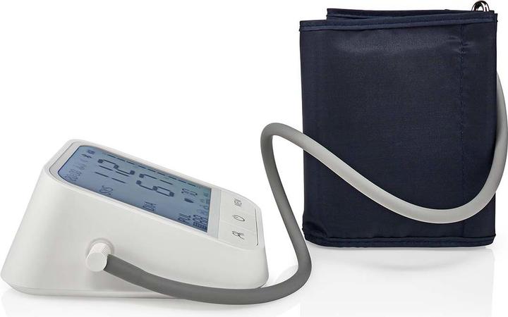 Produktbild Nedis SmartLife Blutdruckmessgerät | Arm | Bluetooth | LCD-Anzeige | 22 - 42 cm | Anzeige des Stillh (Blutdruckmessgerät Oberarm)