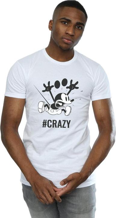 Immagine prodotto Disney Mickey Mouse #Crazy Maglietta Uomo (S)