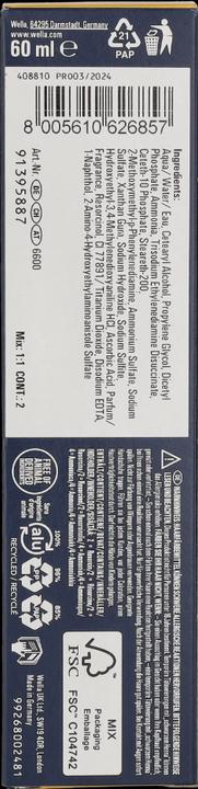 Nutritional values and ingredients Wella Koleston Perfect Me+ Rich Naturals (7/1 medium blond ash)