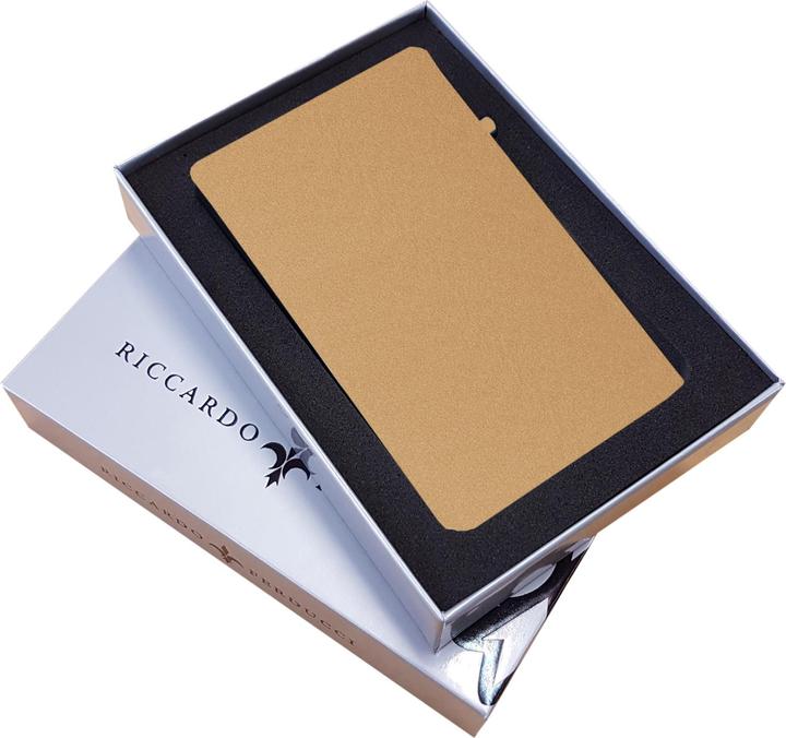 Image du produit Riccardo Ferducci Étui pour cartes de crédit, portefeuille, portefeuille slim, RFID, mini portefeuille