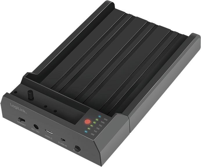 Immagine prodotto LogiLink USB 3.2 Gen 2 Quickport, 2 porte, per HDD/SSD SATA e SSD M.2 NVMe (2 Porti)