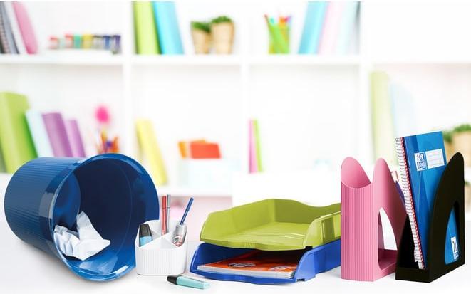 Actual product image Han Pencil holder Re-X-LOOP, white 4 compartments, 100% recycled eco-plastic