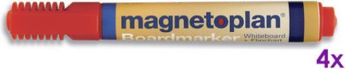 Actual product image Magnetoplan Board and flipchart markers (Red, 3 mm, 4 x)