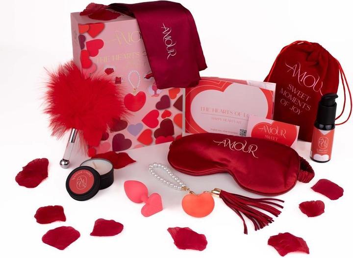 Immagine prodotto Dreamtoys DREAM TOYS SET Amour The Hearts of Love Happy Heart wibrator w kształcie serca + korek analny S + p