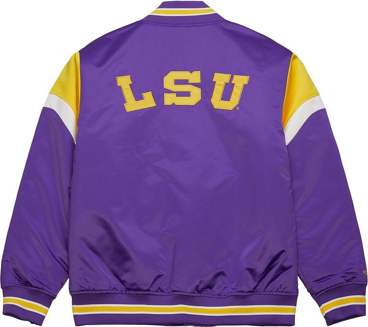 Produktbild Mitchell & Ness M&N Heavyweight Satin Jacke Louisiana State University - XXL (XXL)