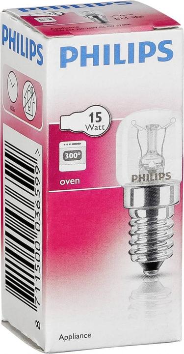 Actual product image Philips Oven lamp T22 (E14, 15 W, 90 lm, 1 x, E)