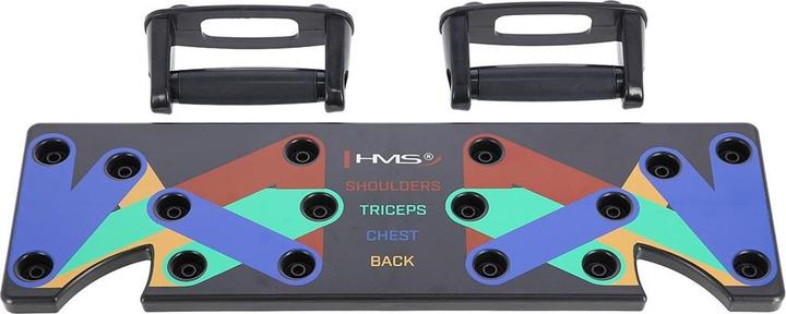 HMS Pu10 Schwarz Multifunktionales Push-Up-Board