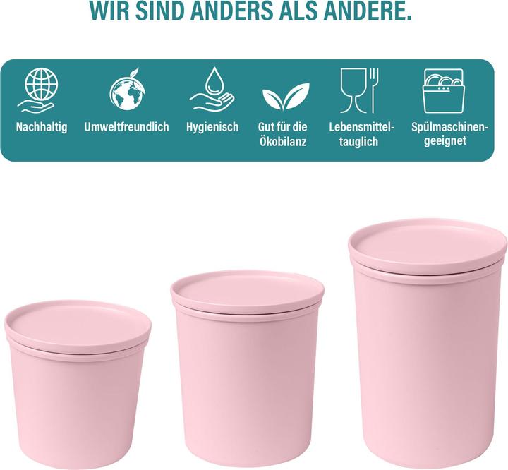 Produktbild Awave Frischhaltedose 500 ml, mit rPET, rosé (0.50 l)
