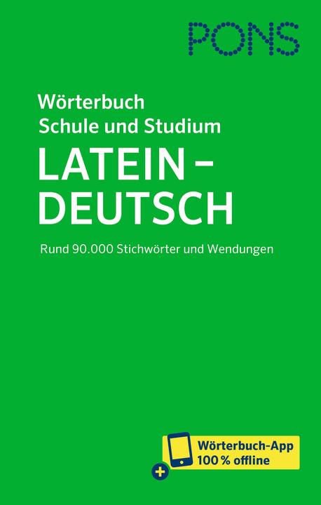 Produktbild Wörterbuch für Schule und Studium Latein (Deutsch, Latein, PONS, 2024)