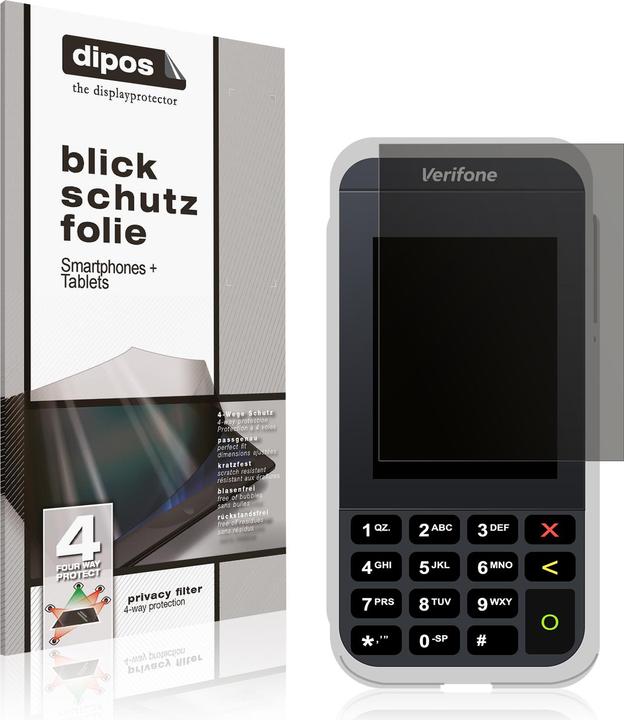 Actual product image Dipos Privacy Screen Protector 4-Way Privacy-Filter (1 Piece, Verifone e285)