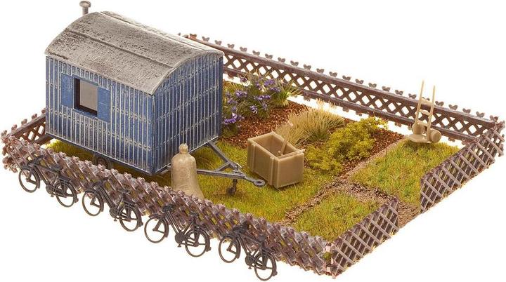 Actual product image Faller Allotment garden with construction trailer