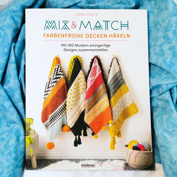 Produktbild Mix & Match Farbenfrohe Decken häkeln (Deutsch, Katrin Marburger, Esme Crick, 2024)