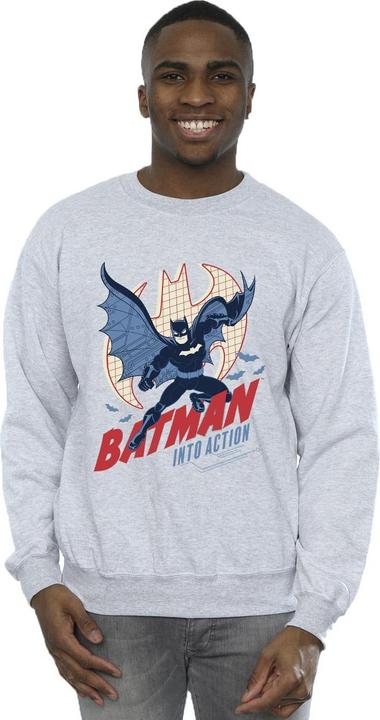 Image du produit Mens Batman Into Action Cotton Sweatshirt (S)