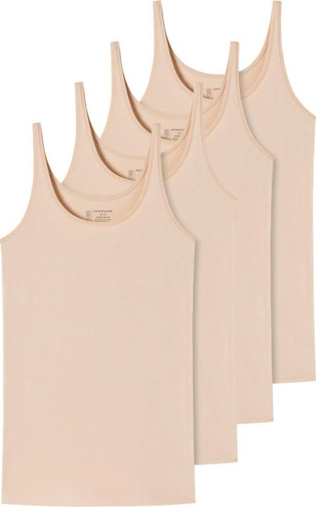 Actual product image Schiesser Pack of 4 95/5 Organic Strap Top (50, 5XL)