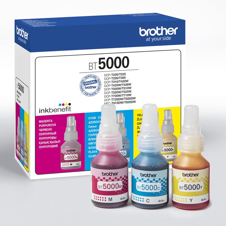Image du produit Brother Tusz Zestaw CMY BT5000 Oryginał (BT5000CLVAL) (M, C, Y)