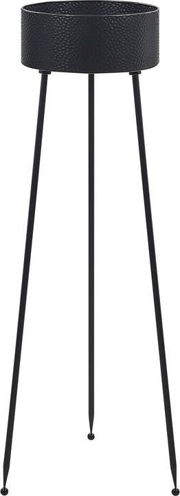 Actual product image Beliani Plant stand black ⌀24 cm LEIKA (33 cm)