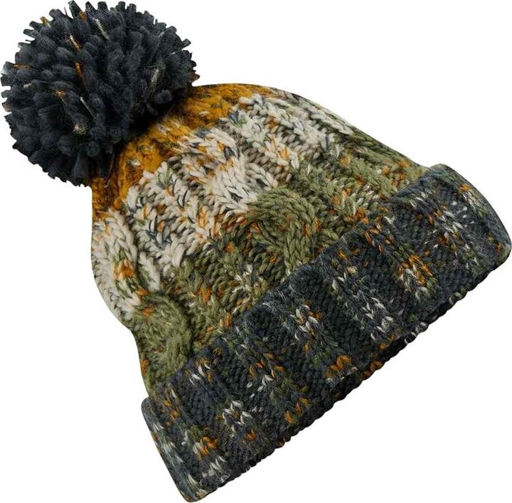 Actual product image Beechfield Unisex Adults Corkscrew Knitted Pom Pom Beanie Hat